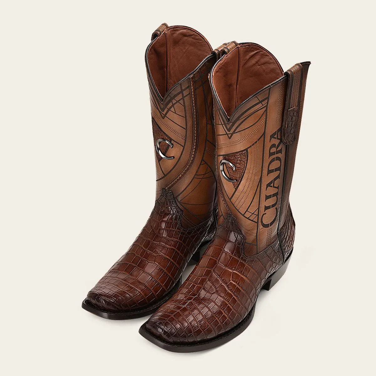 1J2PMB - Cuadra brown western cowboy moreleti leather boots for men