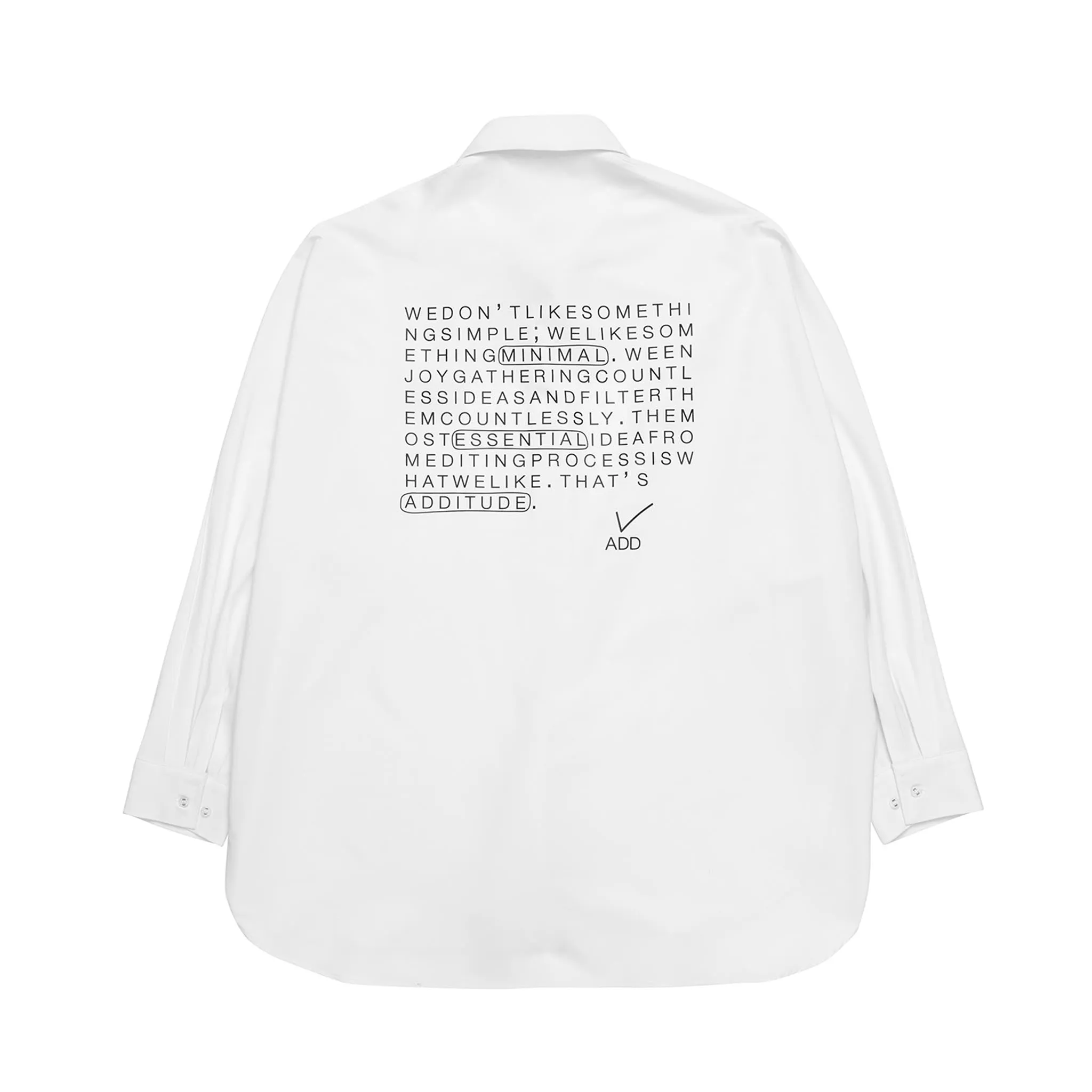 ADD 20 Emblem Batwing Shirt White