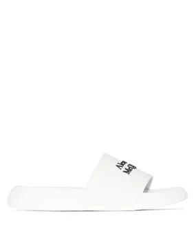 Alexander McQueen logo-embossed slides