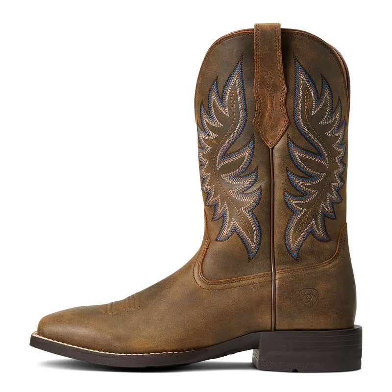 'Ariat' Men's 11" Brander Western Square Toe - Bear Brown