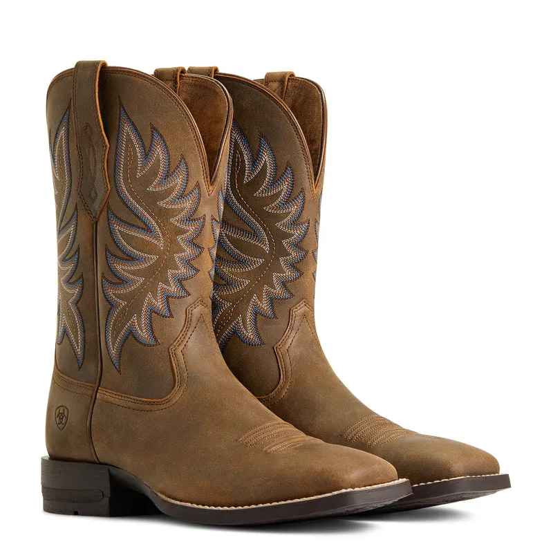 'Ariat' Men's 11" Brander Western Square Toe - Bear Brown