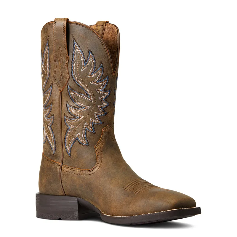 'Ariat' Men's 11" Brander Western Square Toe - Bear Brown