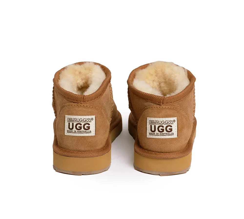 Australian Made Sheepskin Wool Ankle Boots Ultra Mini