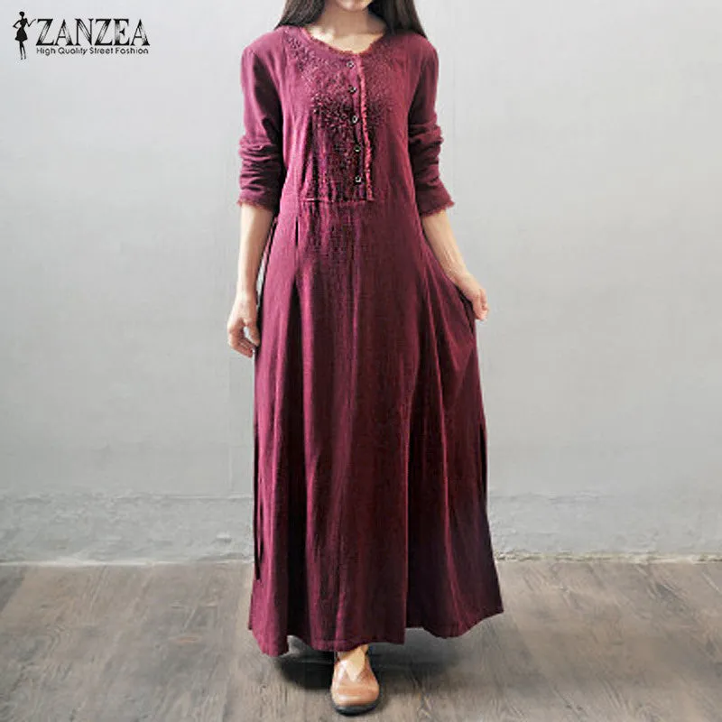 Autumn Dress 2019 Women Maxi Long Dress