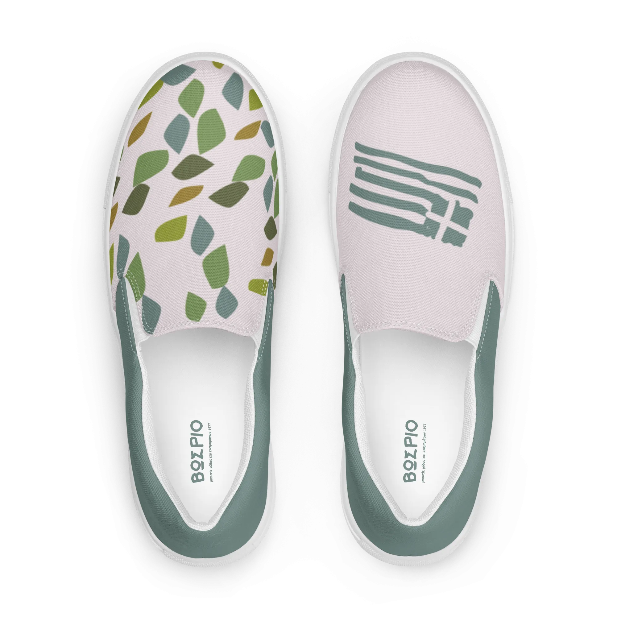 Back to Greek School Reading Women’s slip-on canvas shoes