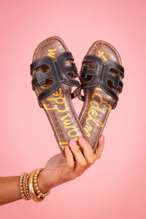 Bay Slide Sandal - Black | Sam Edelman - FINAL SALE