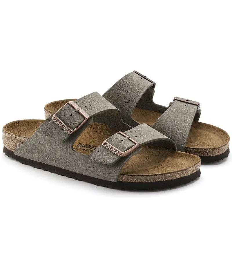 Birkenstock Womens Arizona Soft Footbed Stone Slip On Sandal - 151213