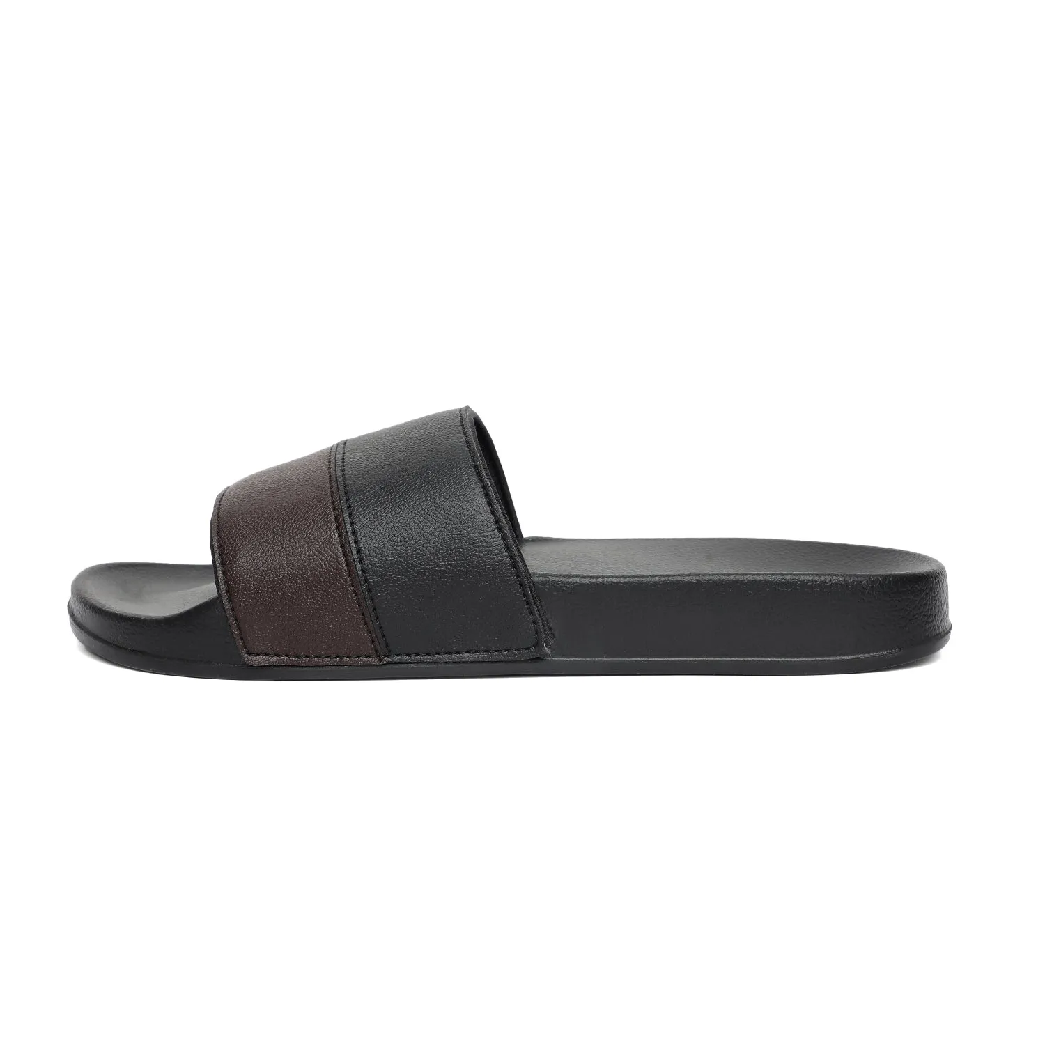 Camp Men Black Colour Block Slides