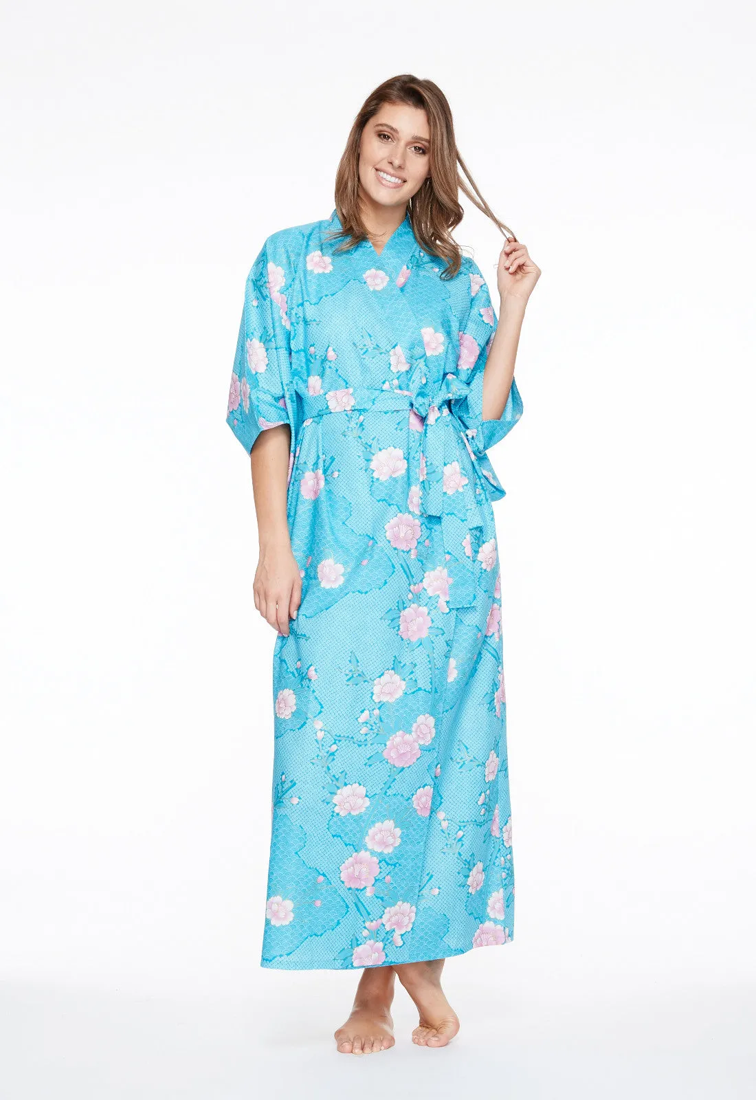 Cloud Meditation Cotton Long Kimono