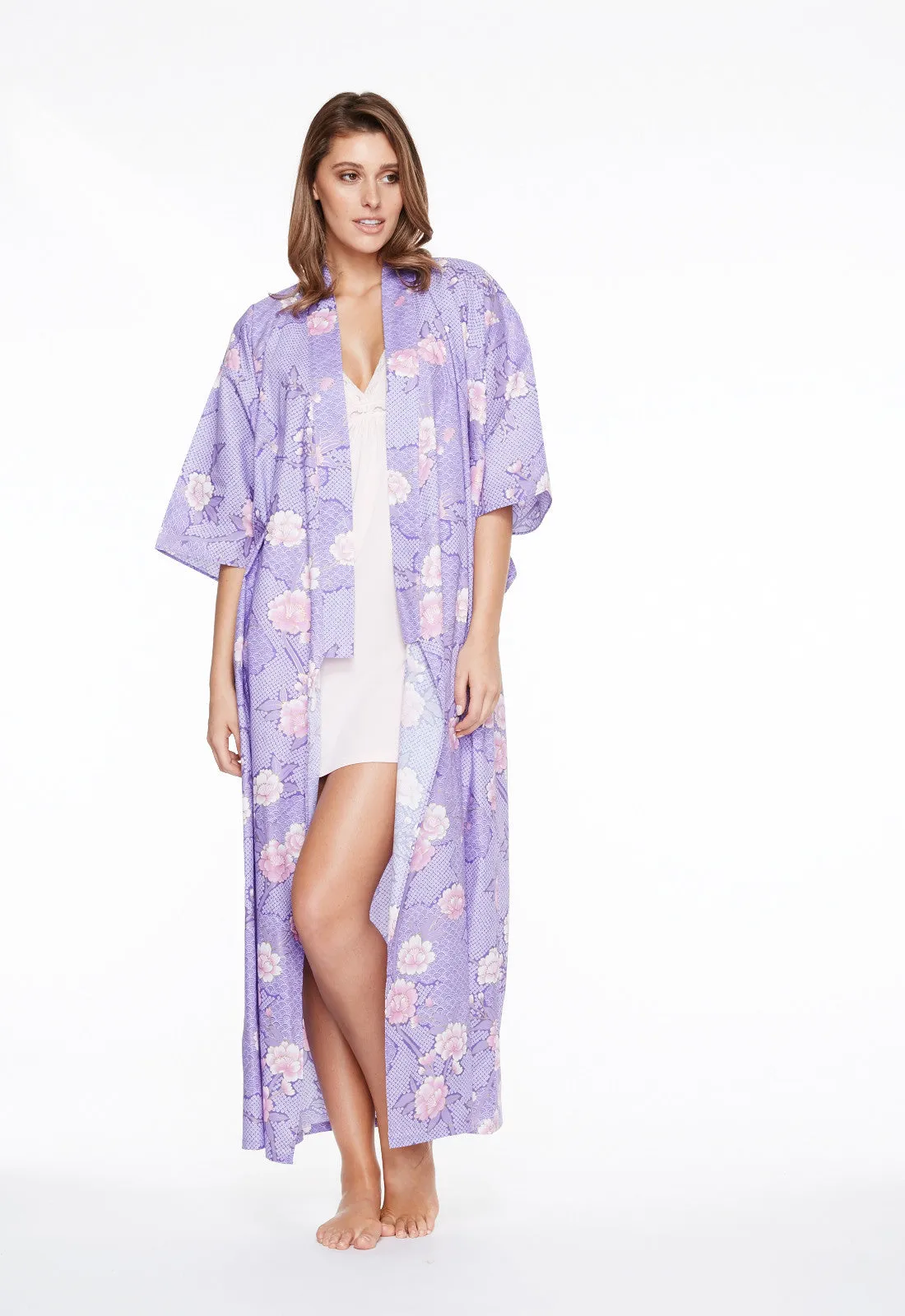 Cloud Meditation Cotton Long Kimono