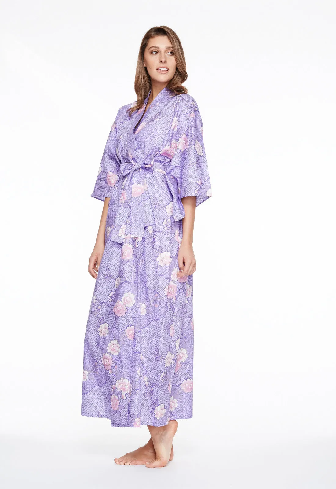 Cloud Meditation Cotton Long Kimono