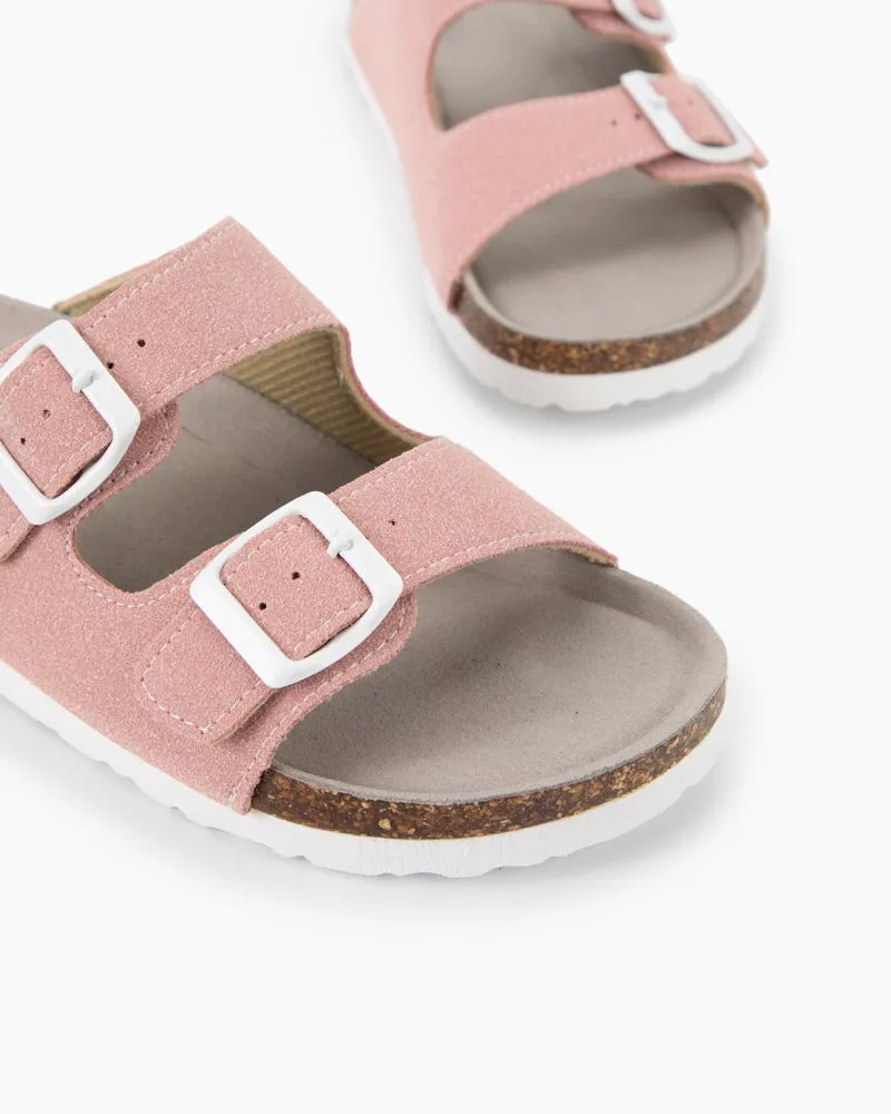 Cork Nubuck Leather Non-slip Flat Sandals