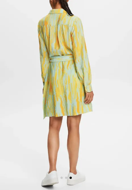 Esprit Short Wrap Dress | Citrus Green