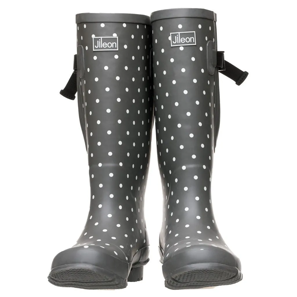 Extra Wide Calf Wellies with Rear Expansion - up to 50cm Calf - Wide in Foot & Ankle