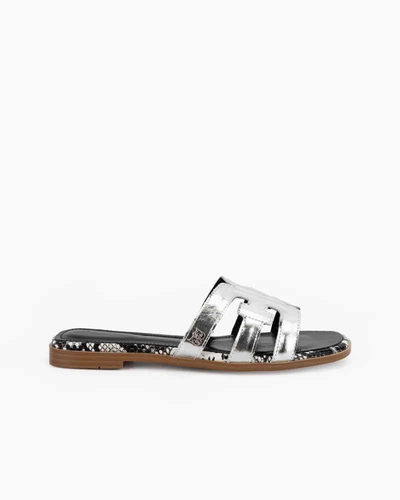 Hollow Out One-line Flat Sandals