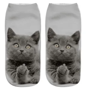 KITTEN COMES ALIVE 3D SOCKS