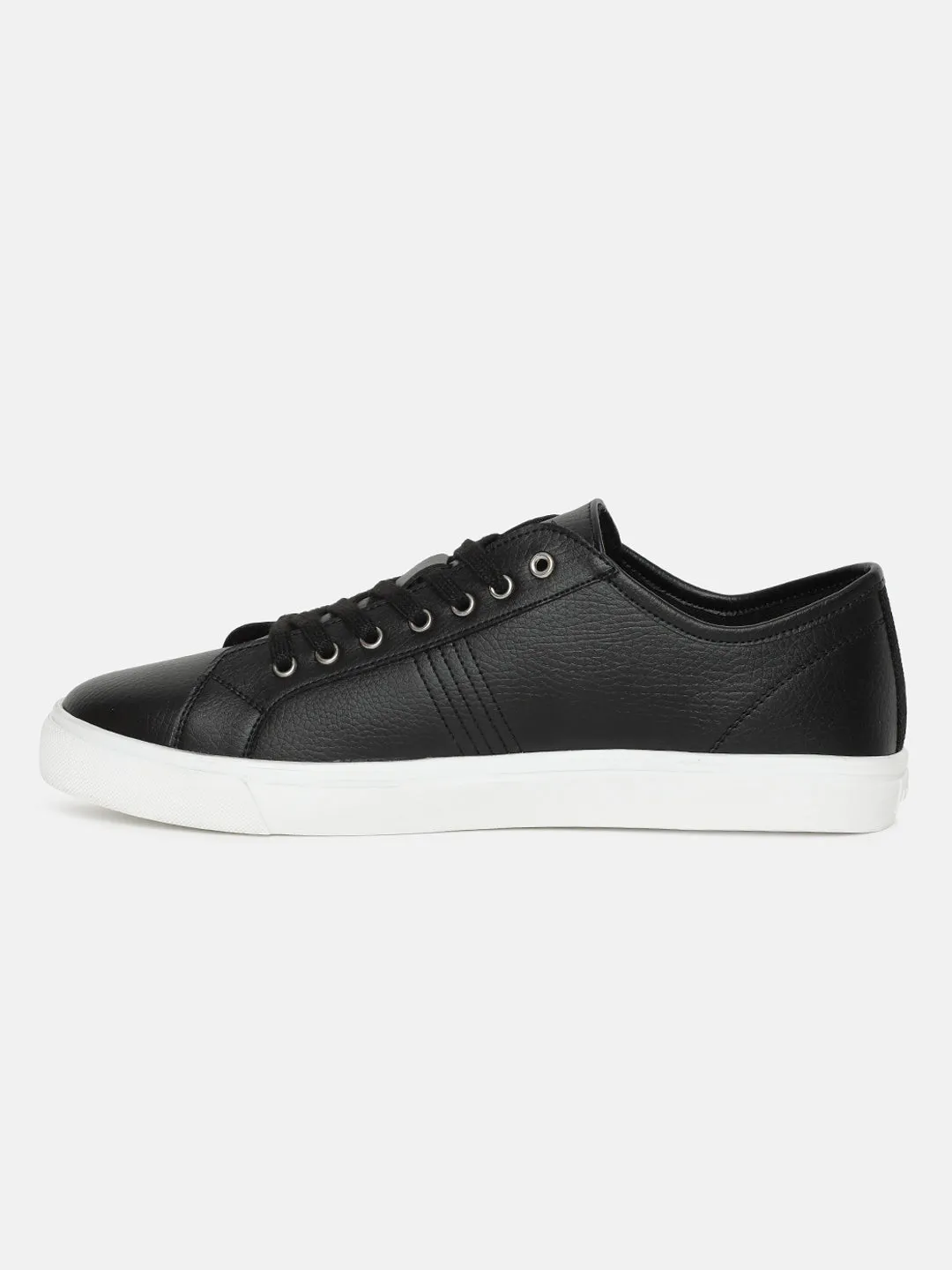 Men's Black Solid Shoes