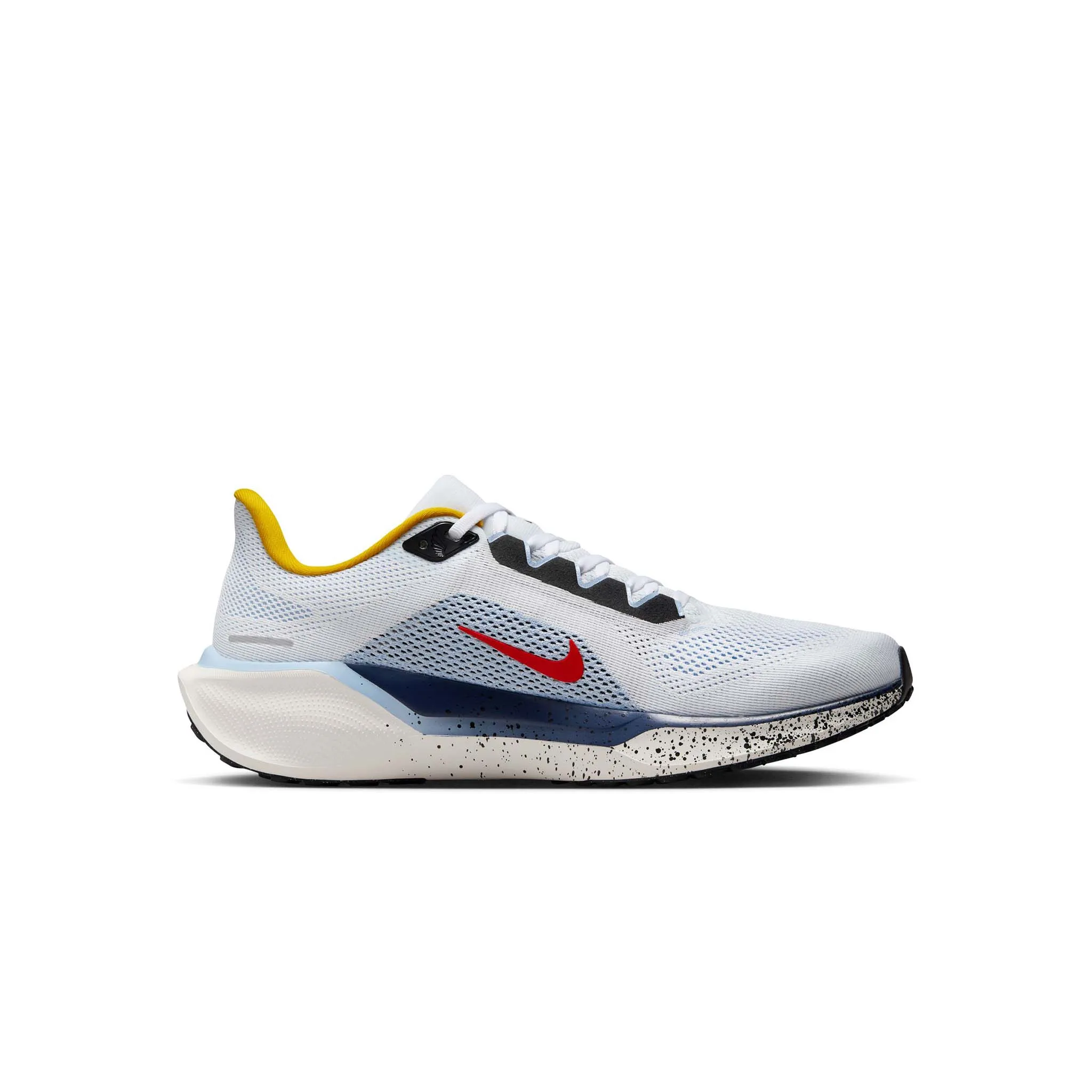 Nike | Men's Pegasus 41 Road Running Shoes - White/Speed Red-Psychic Blue