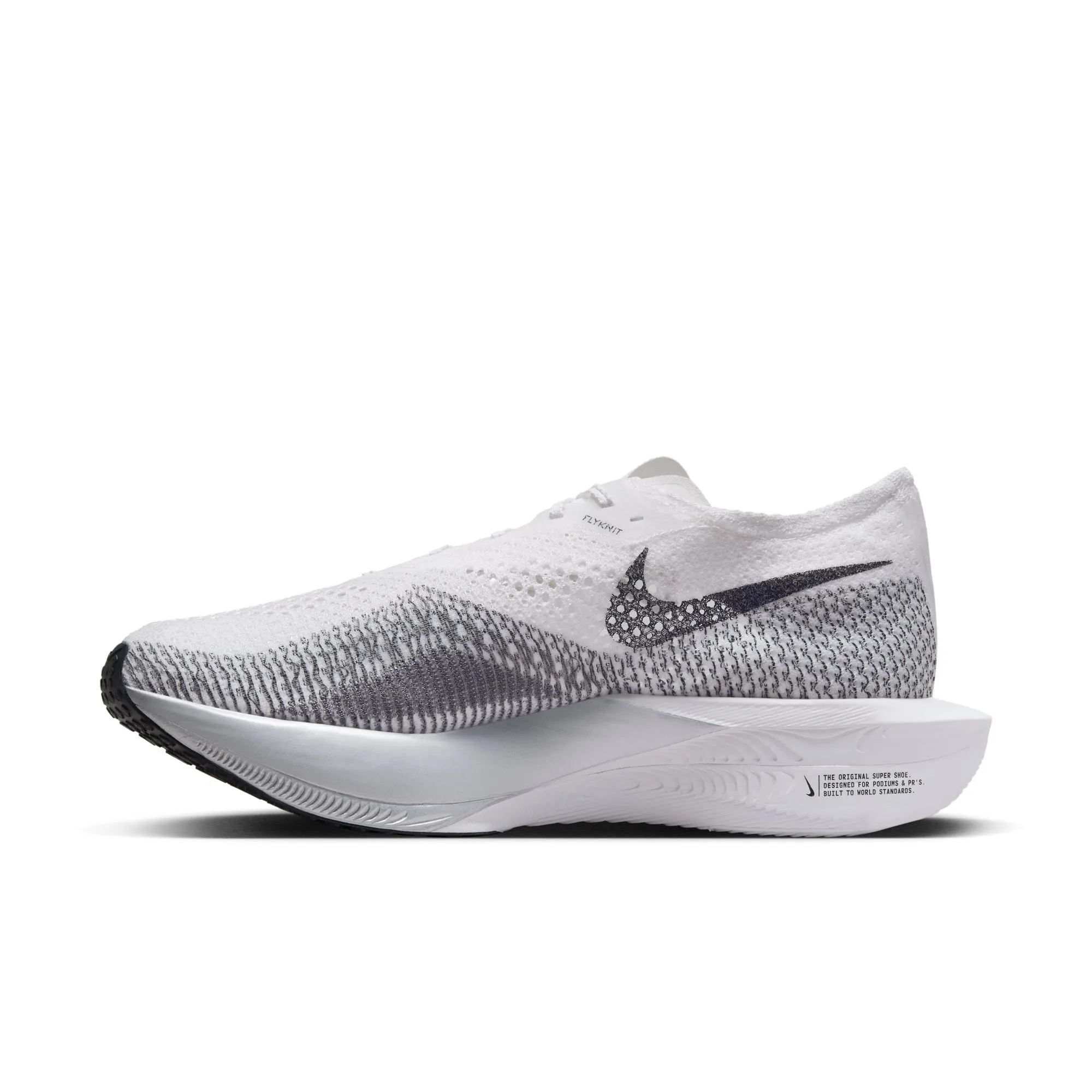 Nike Vaporfly 3 Men's Road Running Shoes - White/Metallic Silver/Dark Smoke Grey