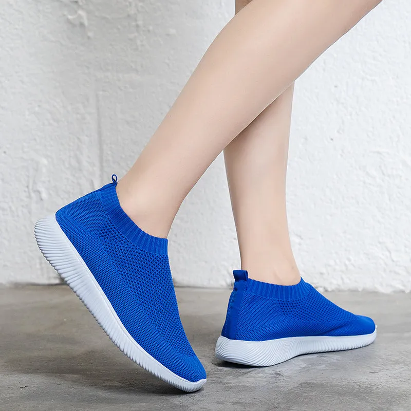 RIMOCY Breathable Mesh Platform Soft Ladies Sneakers