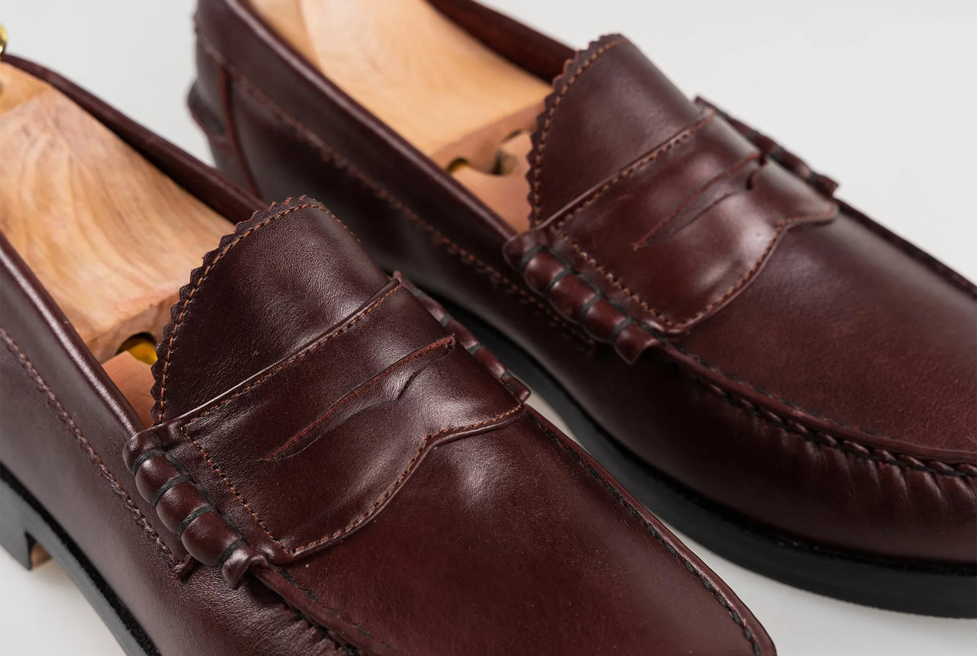 The Grand Penny Loafers - Oxblood Burgundy