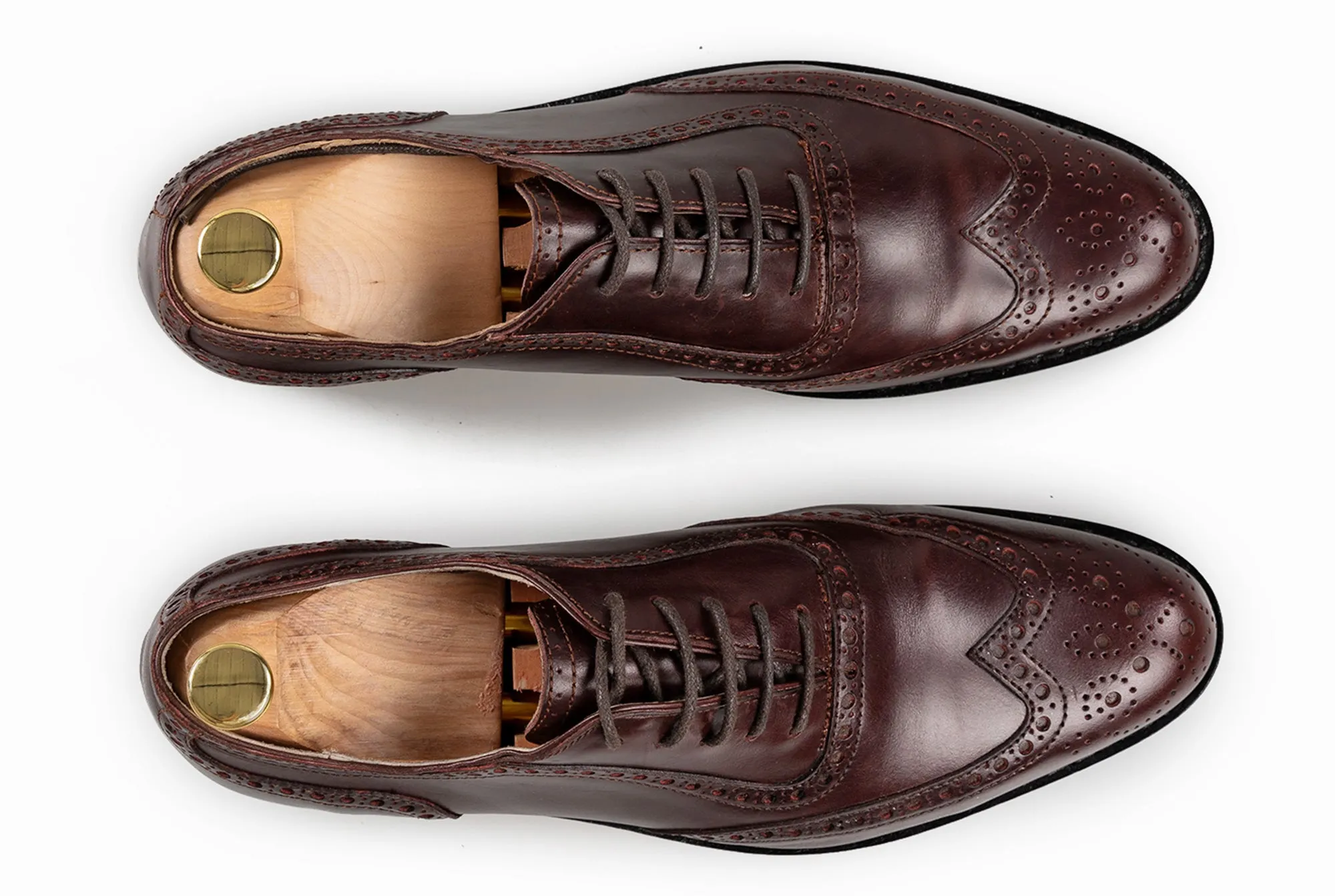 The Grand Wingtip Oxford - Oxblood Burgundy