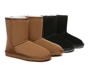 UGG Boots Sheepskin Wool Mid Calf Short Classic Suede Boots