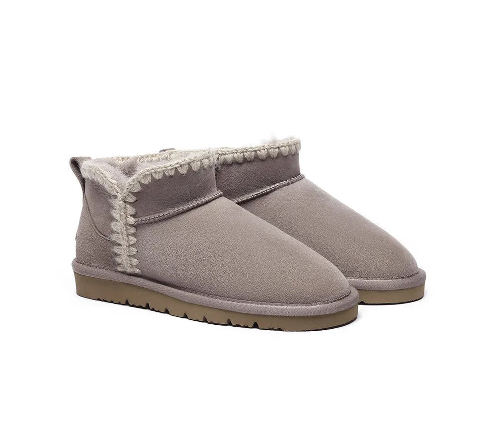 UGG Boots Women Sheepskin Wool Water Resistant Mini Ankle Boots Brooklyn